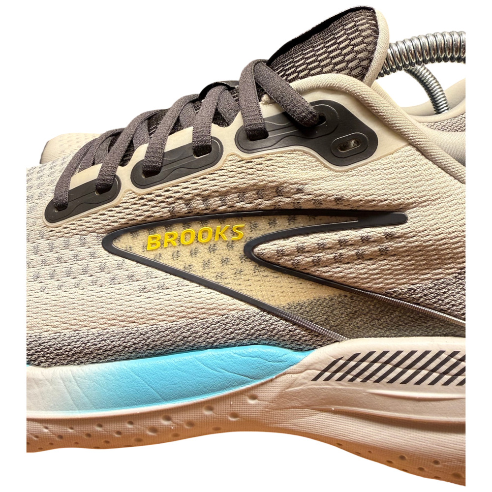 Brooks Glycerin GTS 21 Men 11.5 Sneakers Coconut Forged Iron Yellow Running Shoe - Picture 11 of 14